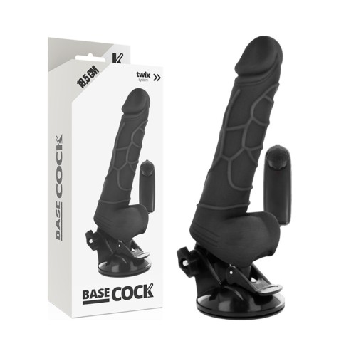 BASECOCK - REAALNE VIBRAATOR KAUGJUHTIMISEGA 18,5 CM